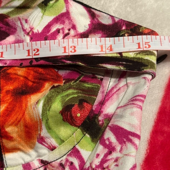 NWT Lucy Paris with a zipper down the fron Floral and Black mini Dress - Picture 9 of 17